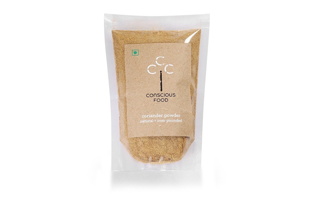 Conscious Food Coriander Powder Natural+Iron-Pounded   Pack  100 grams